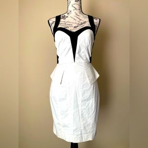 Preloved Bebe black and white dress size XS. Org $99